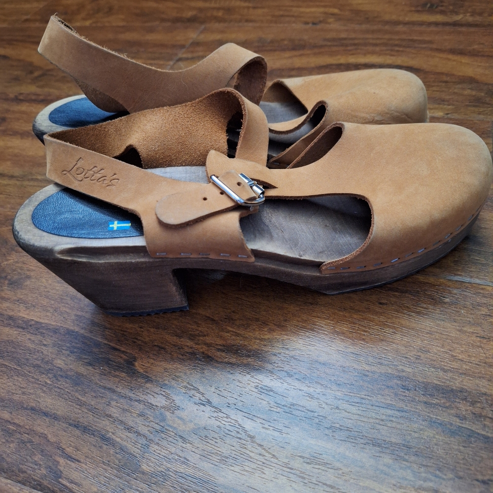 Lotta From Stockholm Brown Leather Mules